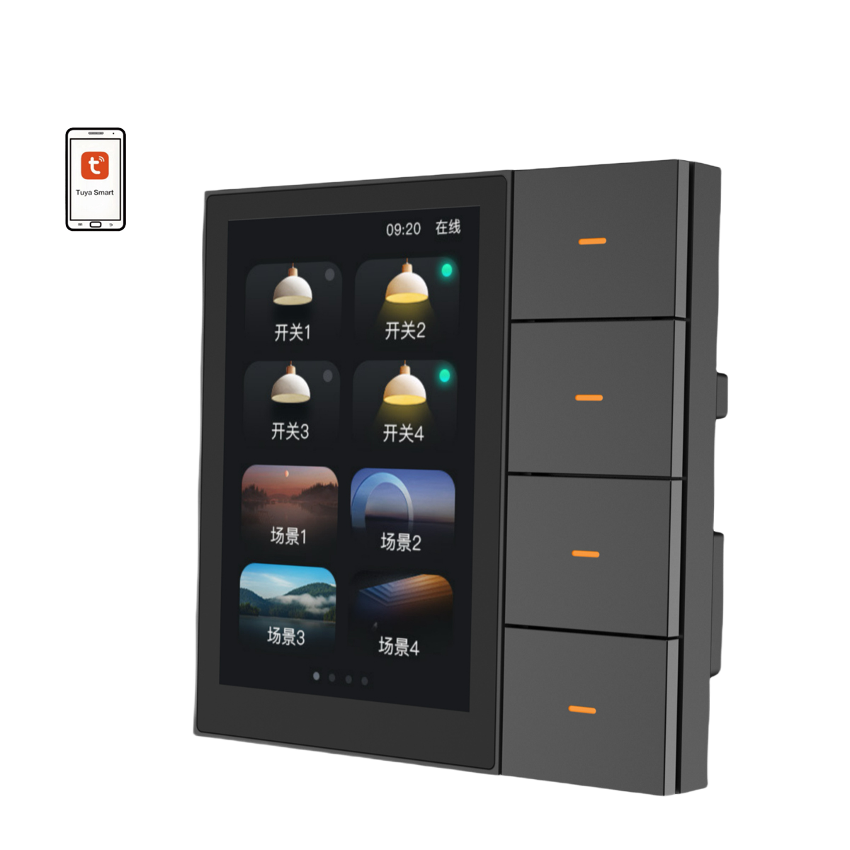 Smart Home Switch - 4 Gang Zigbee Smart Life Smart