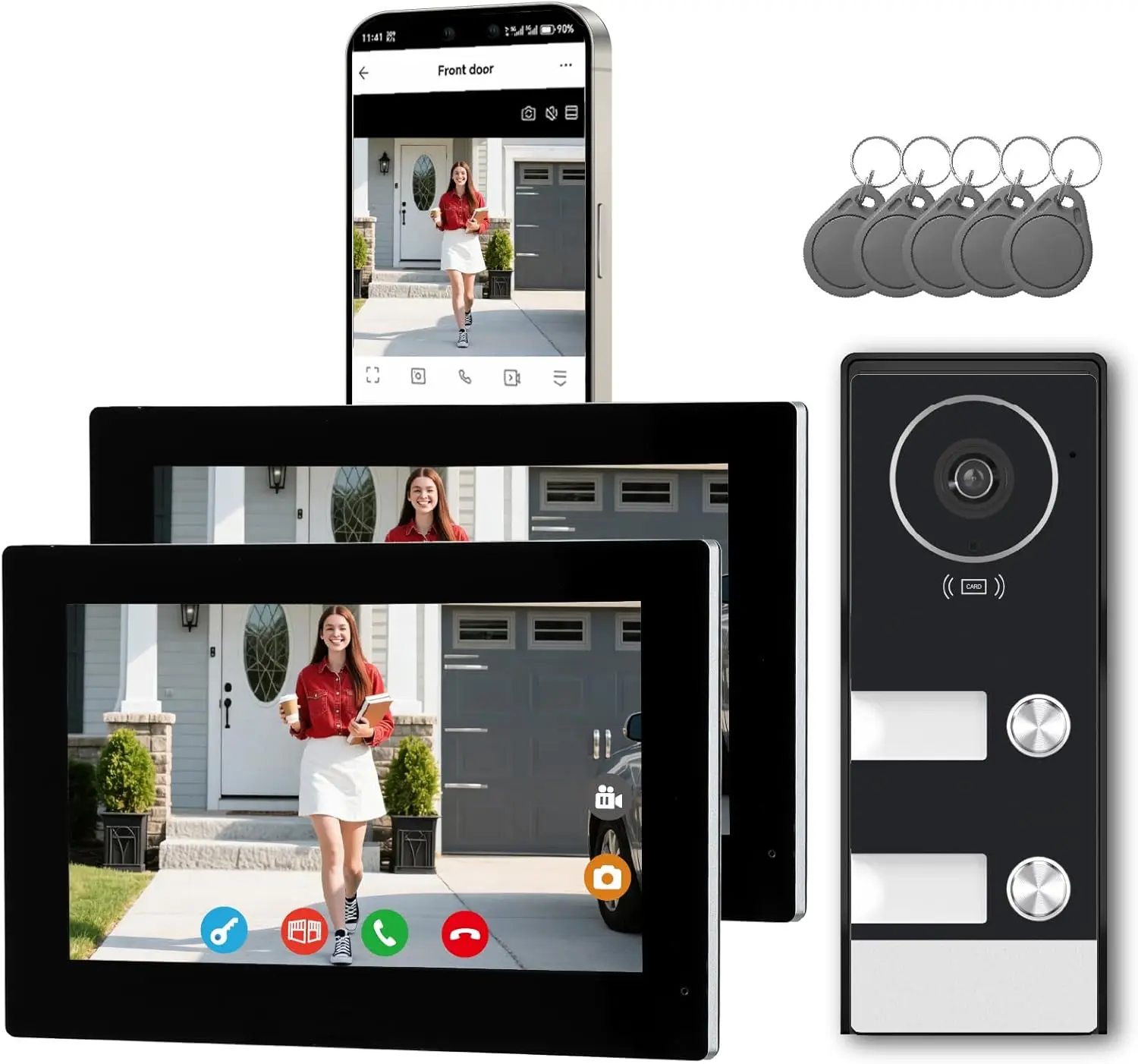Smart Home Video Doorbell App - Smart Home Video Intercom Wired Video