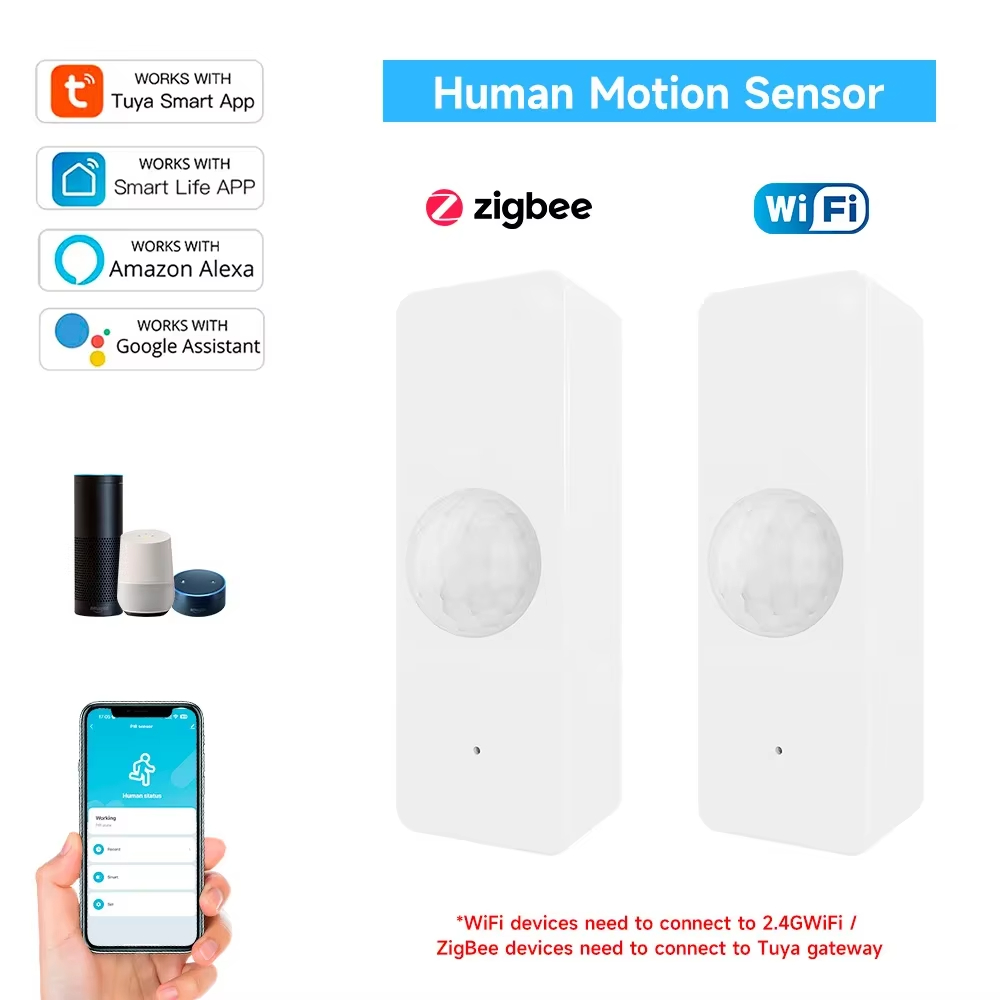 Smart Home Google Assistant - Tuya WiFi Zigbee PIR Motion Sensor