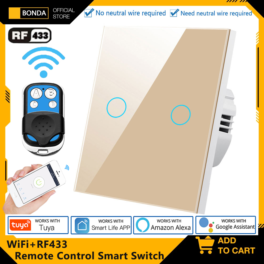 Smart Home Lighting - Tuya EU WiFi+RF433 Smart Remote control