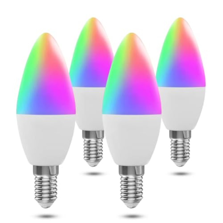 Smart Home Lighting - Candelabra Smart Light Bulbs 60W Equivalent