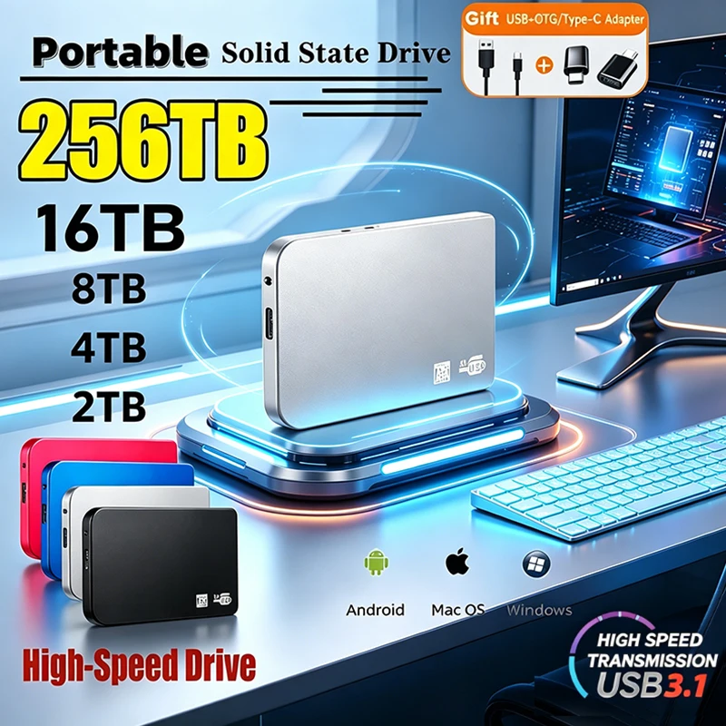 Portable SSD 1TB External SSD  – Smart Home For Pc recenzja i cena