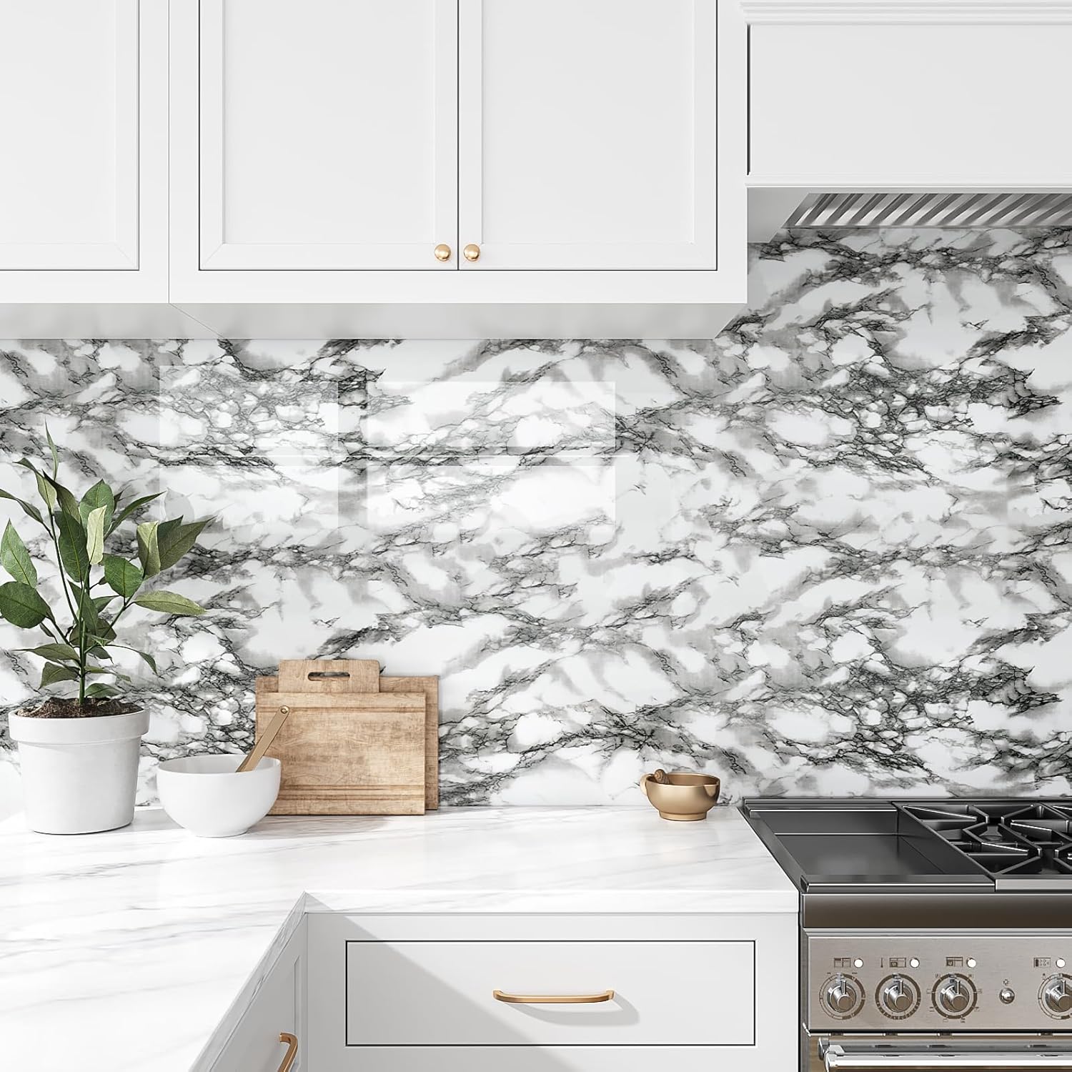 Marble Kitchen Oil-Proof Film  – Smart Home Film recenzja i cena