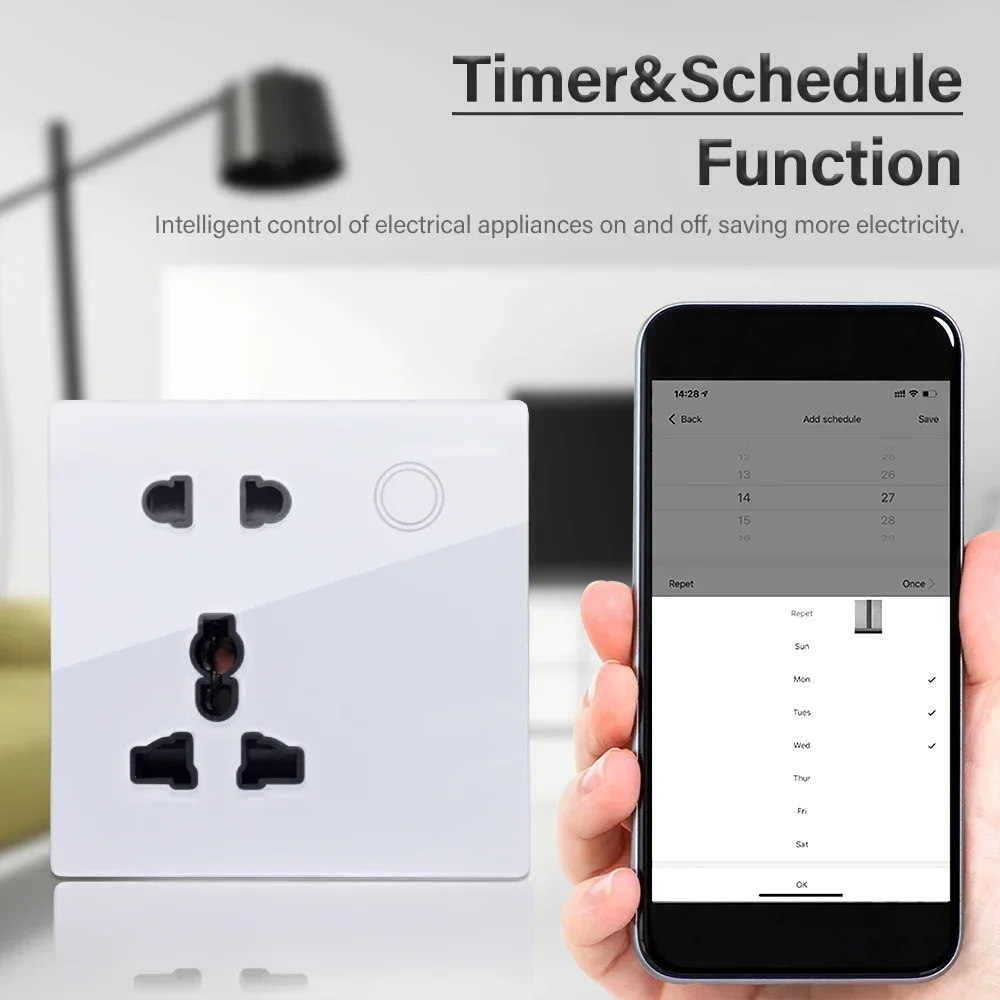 Customized Smart WiFi Wall Soc – Smart Home Wiz recenzja i cena