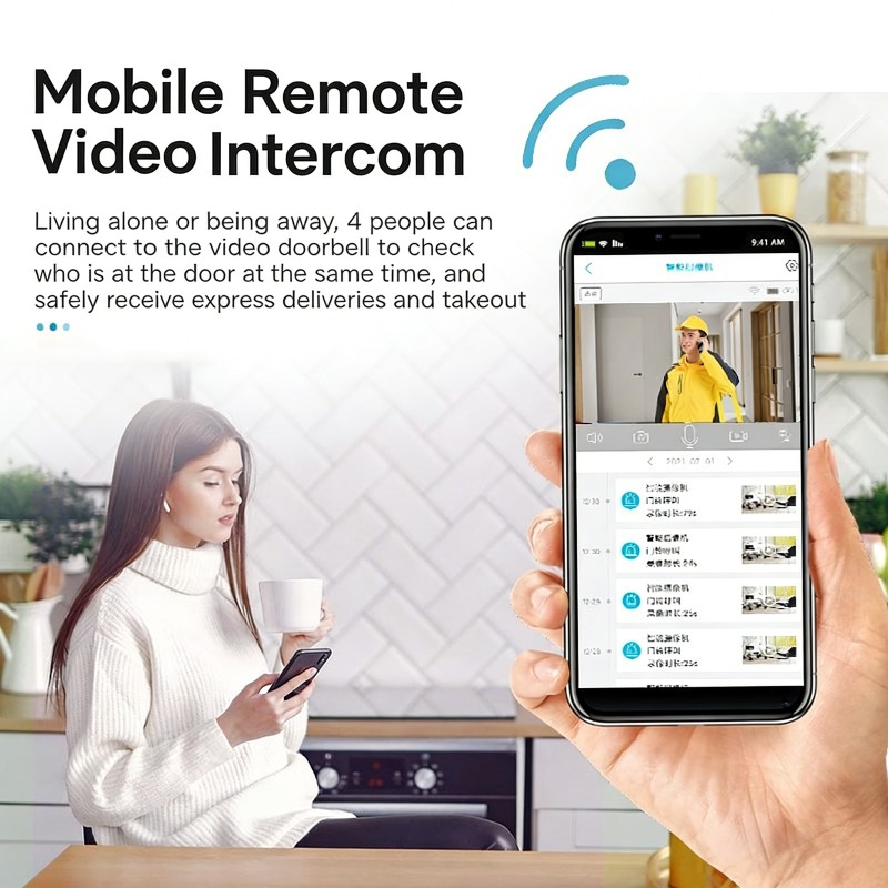 Smart Video Doorbell with 4.3- – Video Doorbell recenzja i cena