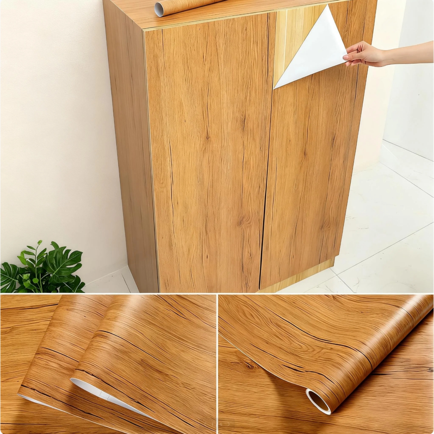 Peel And Stick PVC Wood Grain  – Smart Home Film recenzja i cena