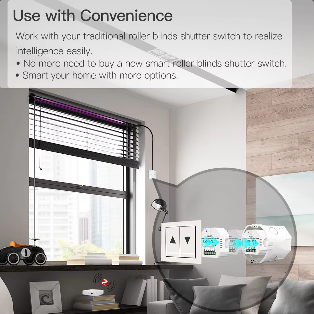 MOES ZigBee Smart RF433 Curtai – Smart Home Moes recenzja i cena