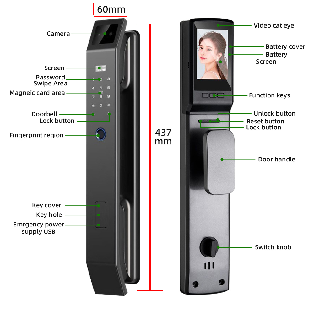 RAYKUBE DF14 Tuya WiFi 3D Face – Video Doorbell recenzja i cena