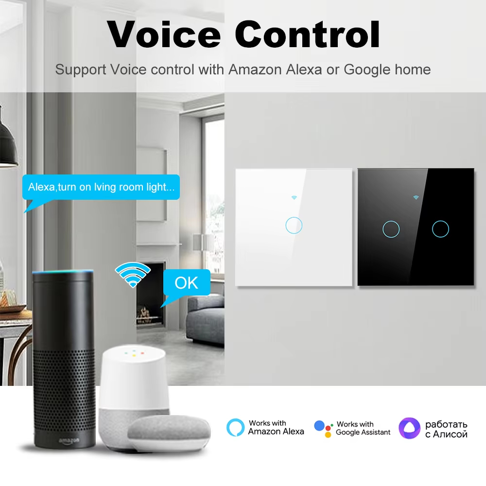 WiFi RF 433mhz Touch Wall Ligh – Smart Home Switch recenzja i cena