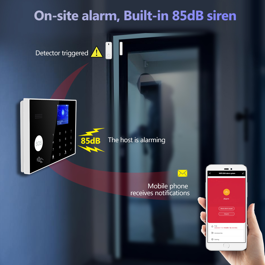 KERUI WiFi+4G Home Alarm with  – Smart Home Keyboard recenzja i cena