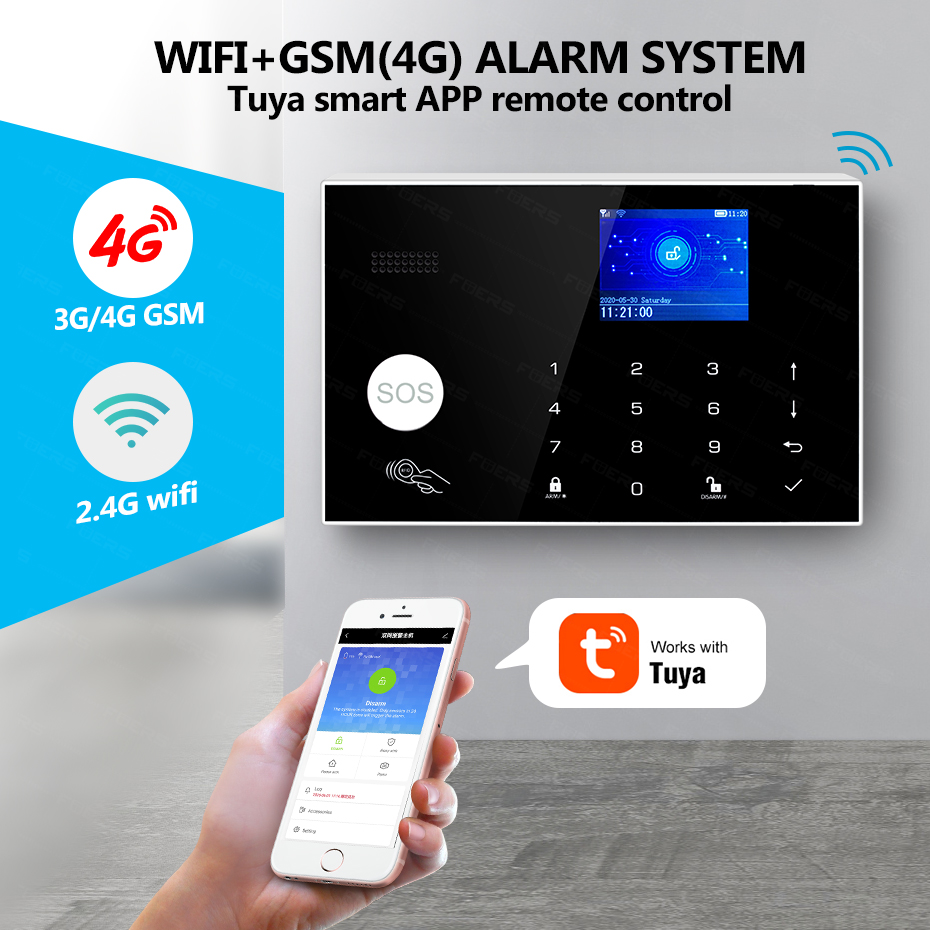 KERUI WiFi+4G Home Alarm with  – Smart Home Keyboard recenzja i cena