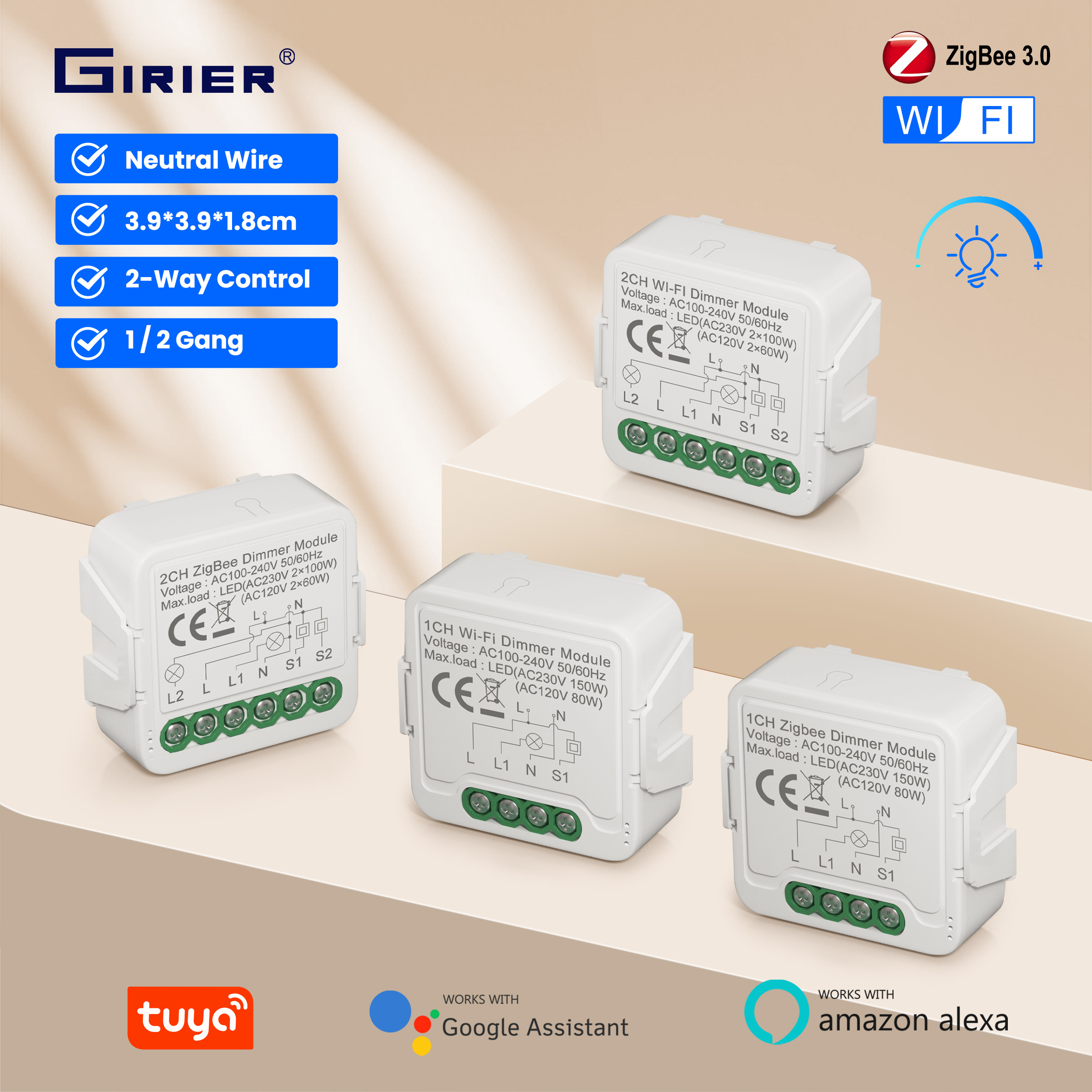 GIRIER Tuya Smart WiFi ZigBee  – Smart Home Switch recenzja i cena