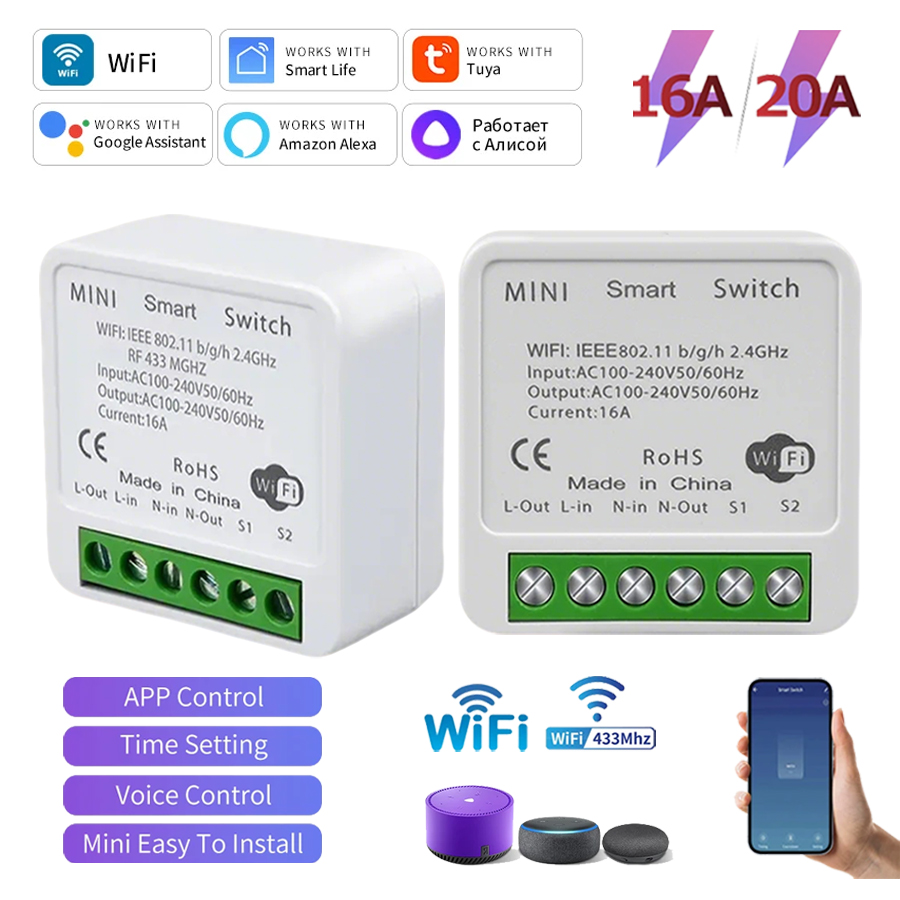 Tuya WiFi Smart Switch Module  – Smart Home Google Assistant recenzja i cena