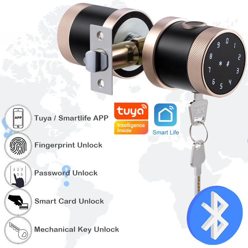 Fingerprint Door Lock Tuya Blu – Smart Home Keyboard recenzja i cena