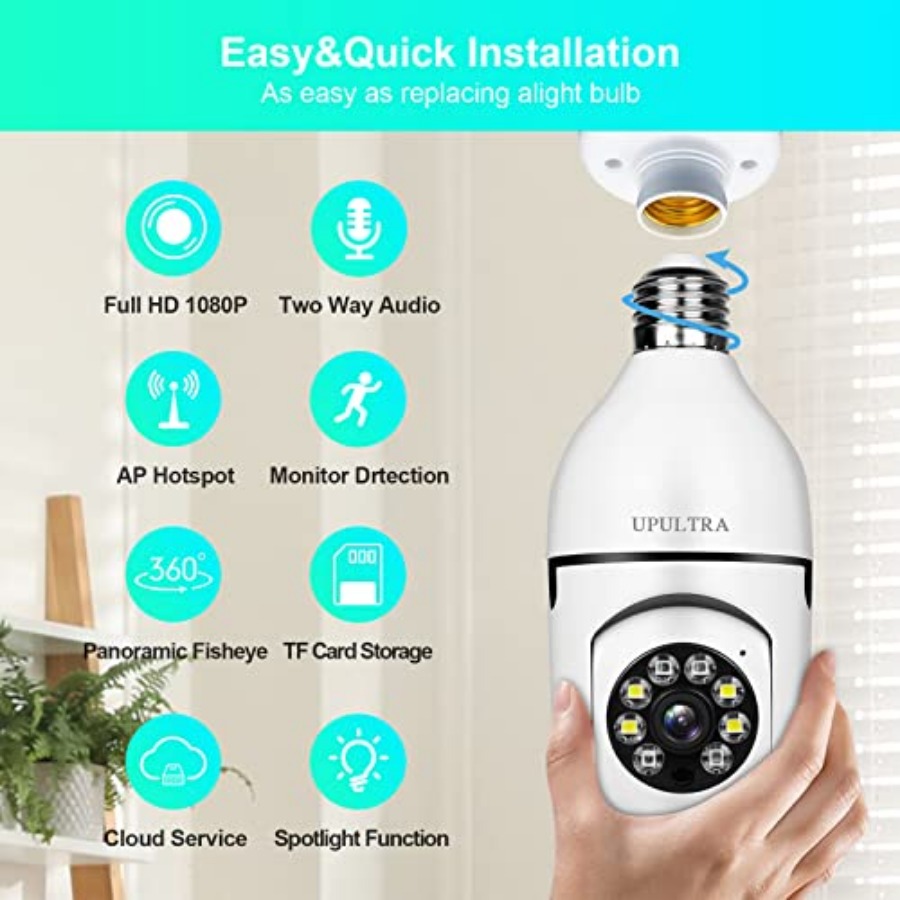 Light Bulb 1080P Security Wire – Smart Home Lighting recenzja i cena