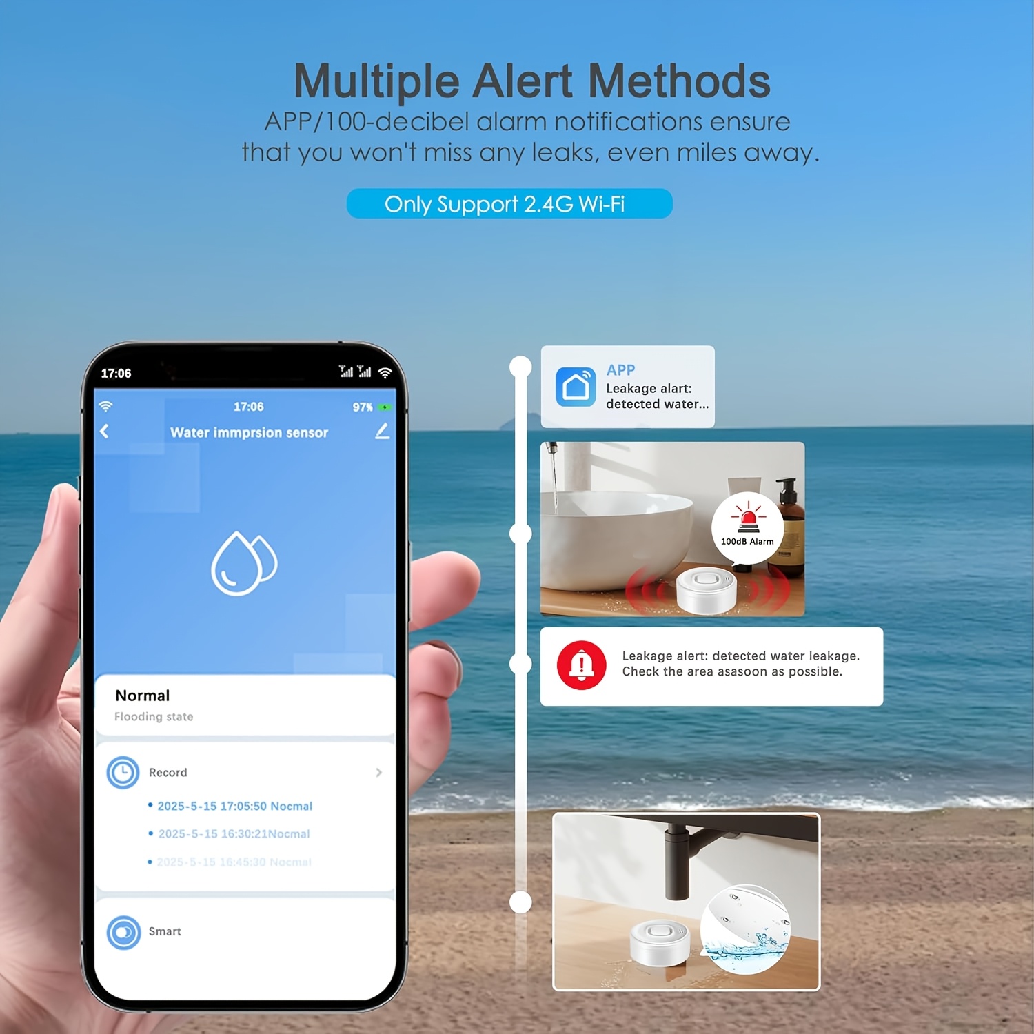 YNF Smart WiFi Water Leak Dete – Smart Home Ynf recenzja i cena