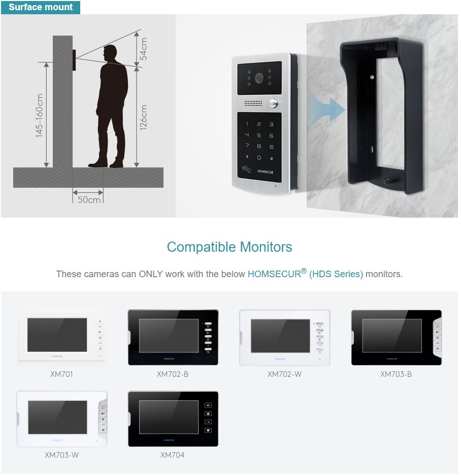 HOMSECUR XC004-S Outdoor Camer – Video Doorbell recenzja i cena