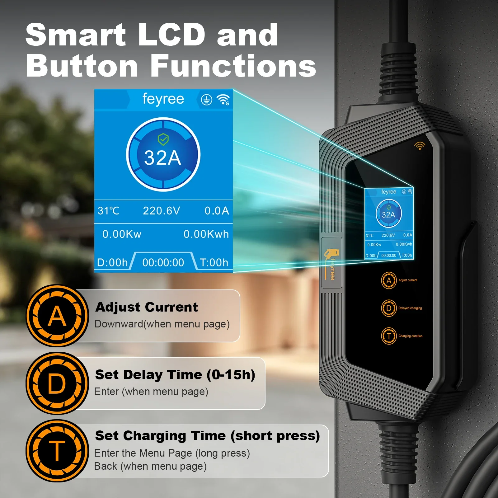 feyree Type1 Portable EV Charg – Smart Home For Pc recenzja i cena