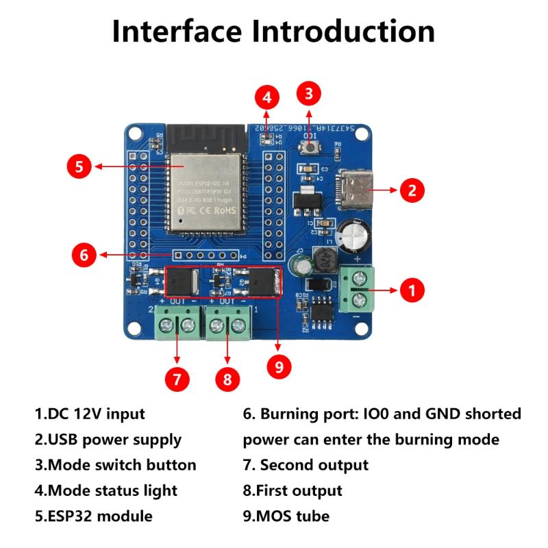 ESP32 WiFi Bluetooth MOSFET Sw – Smart Home Iot recenzja i cena