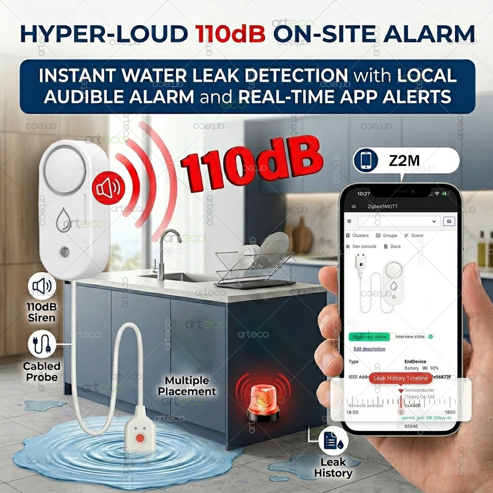 Zigbee Water Leak Detector Sma – Smart Home Green recenzja i cena