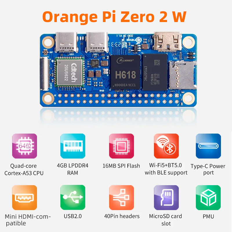 Orange Pi Zero 2W 4GB 2GB 1.5G – Smart Home For Pc recenzja i cena