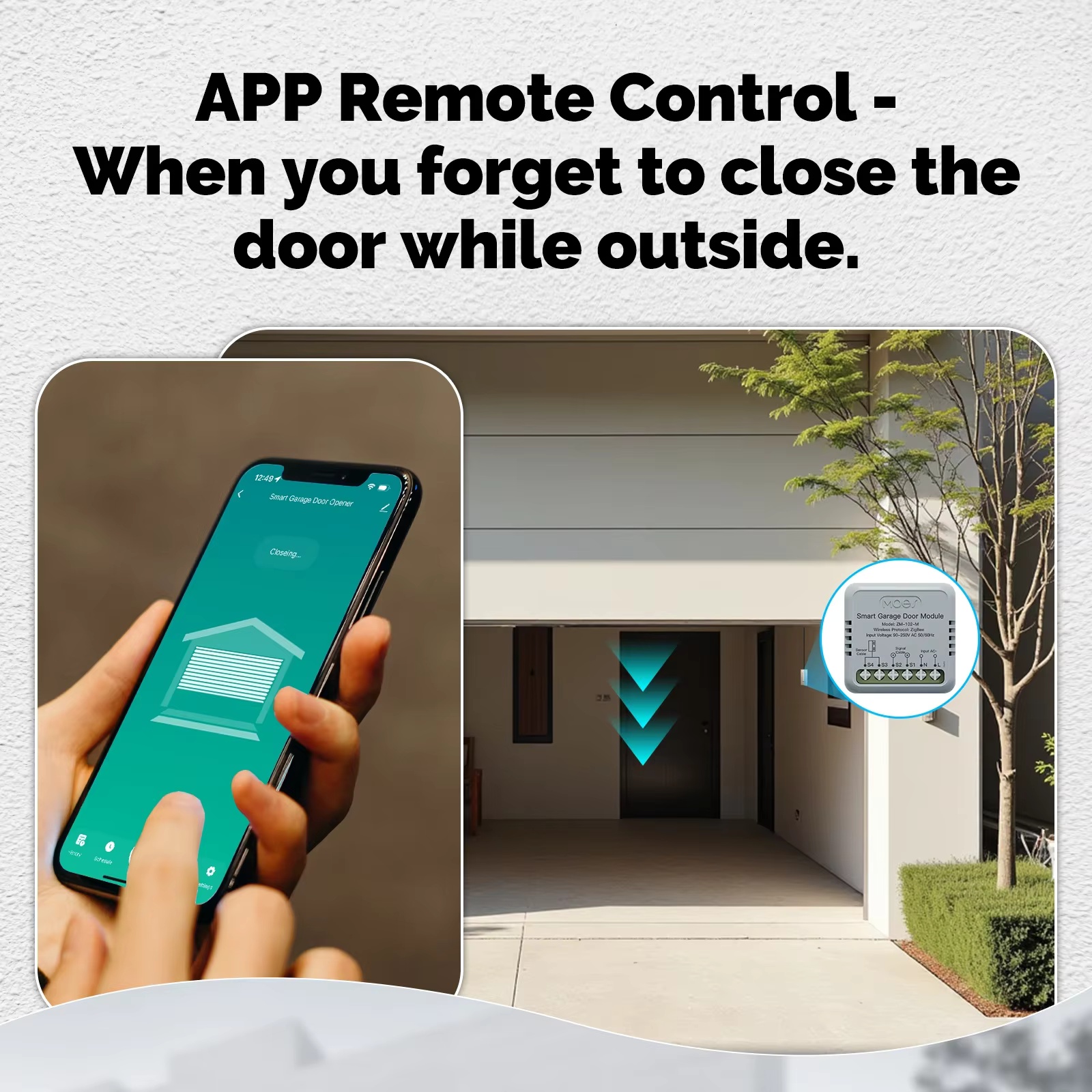 MOES Zigbee Garage Door Contro – Smart Home Google Assistant recenzja i cena