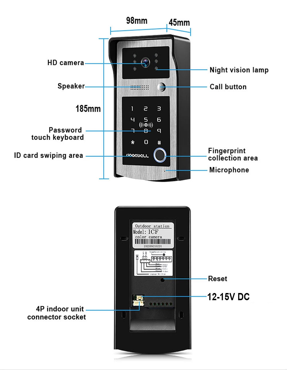 Wifi Tuya 7 Inch Touch Screen  – Smart Home Video Doorbell App recenzja i cena