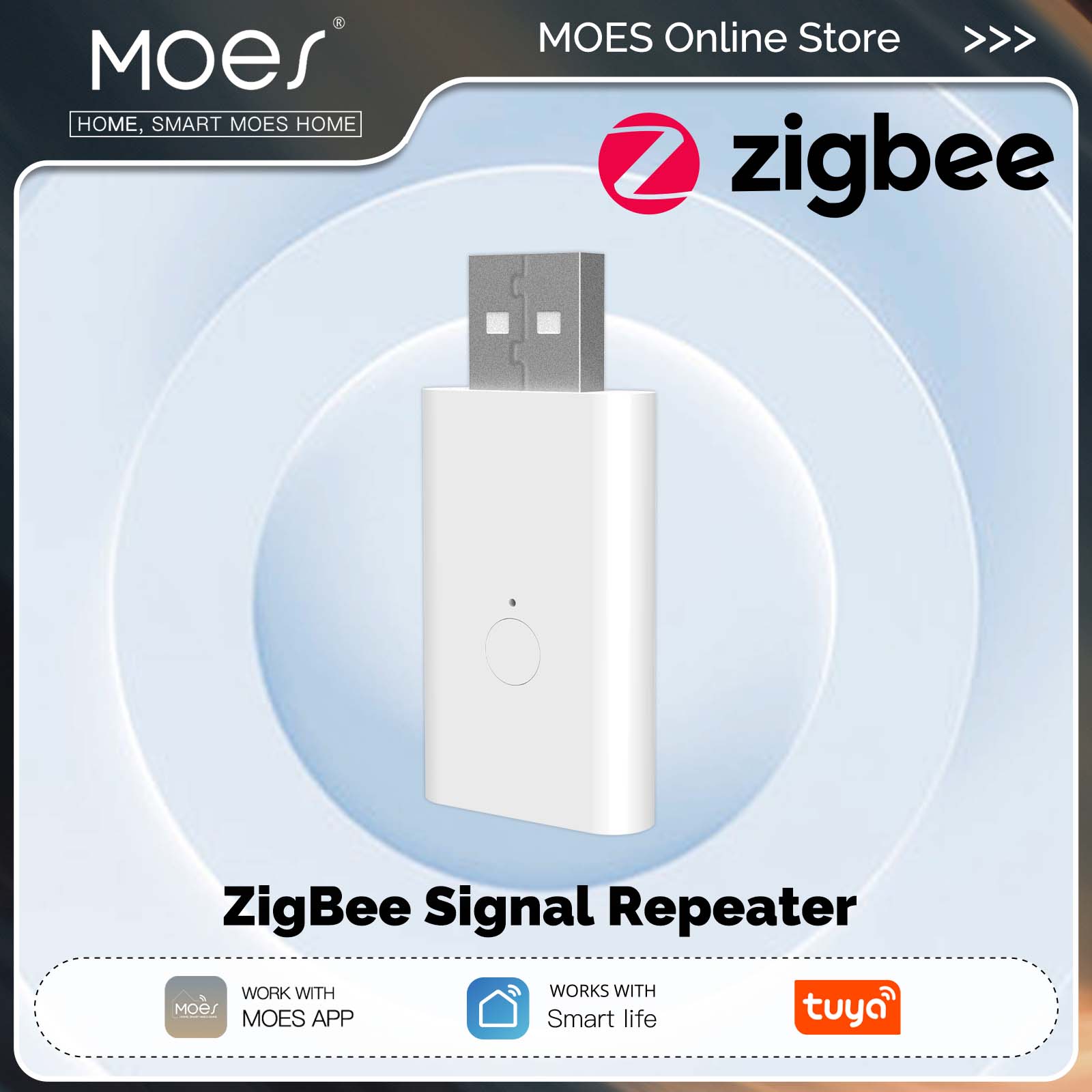 MOES Tuya ZigBee3.0 Signal Rep – Smart Home Moes recenzja i cena