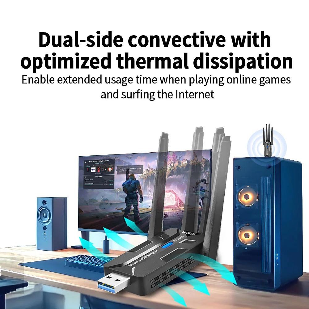 WiFi 6 USB Adapter 1800Mbps Du – Smart Home For Pc recenzja i cena