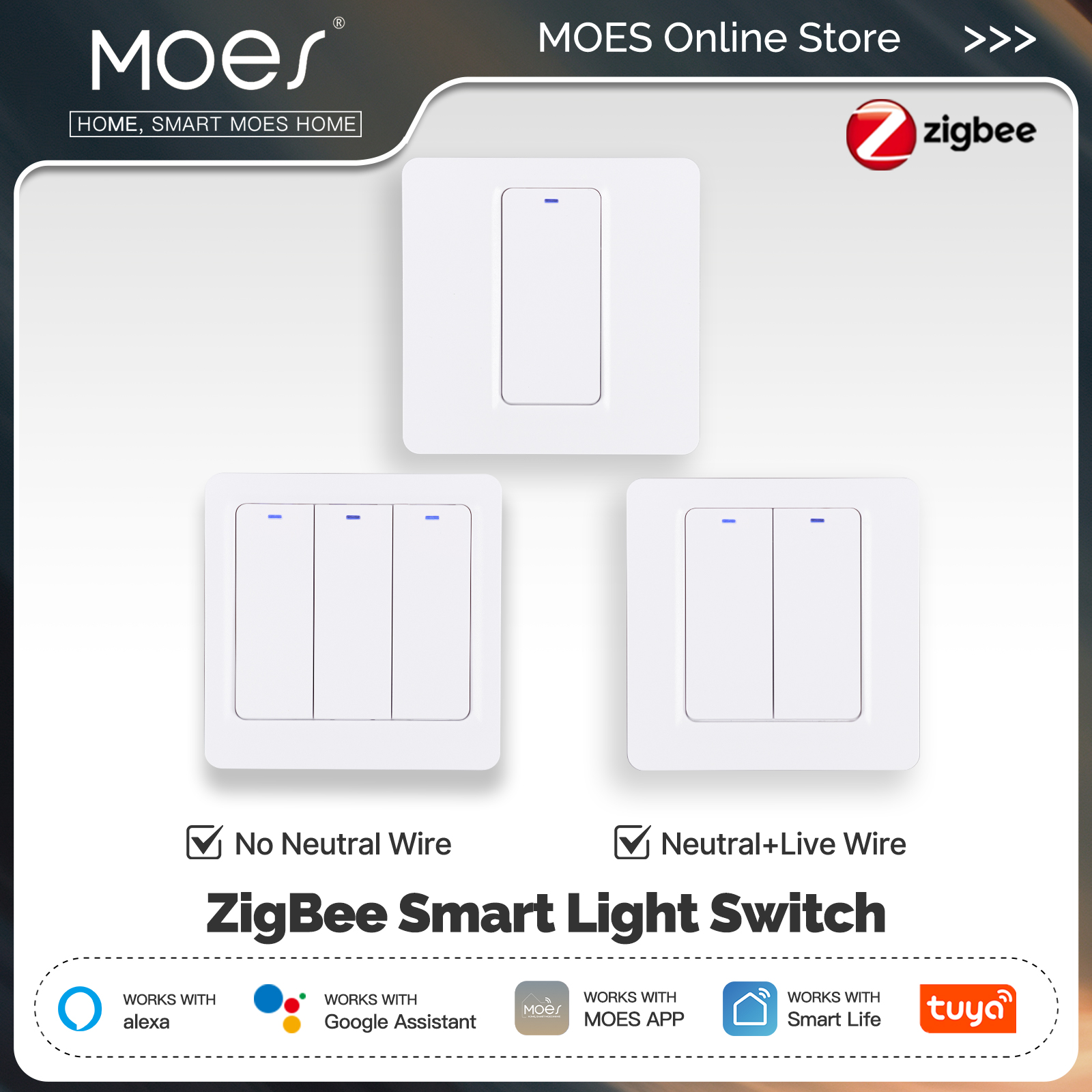 MOES ZigBee Smart Light Switch – Smart Home Moes recenzja i cena