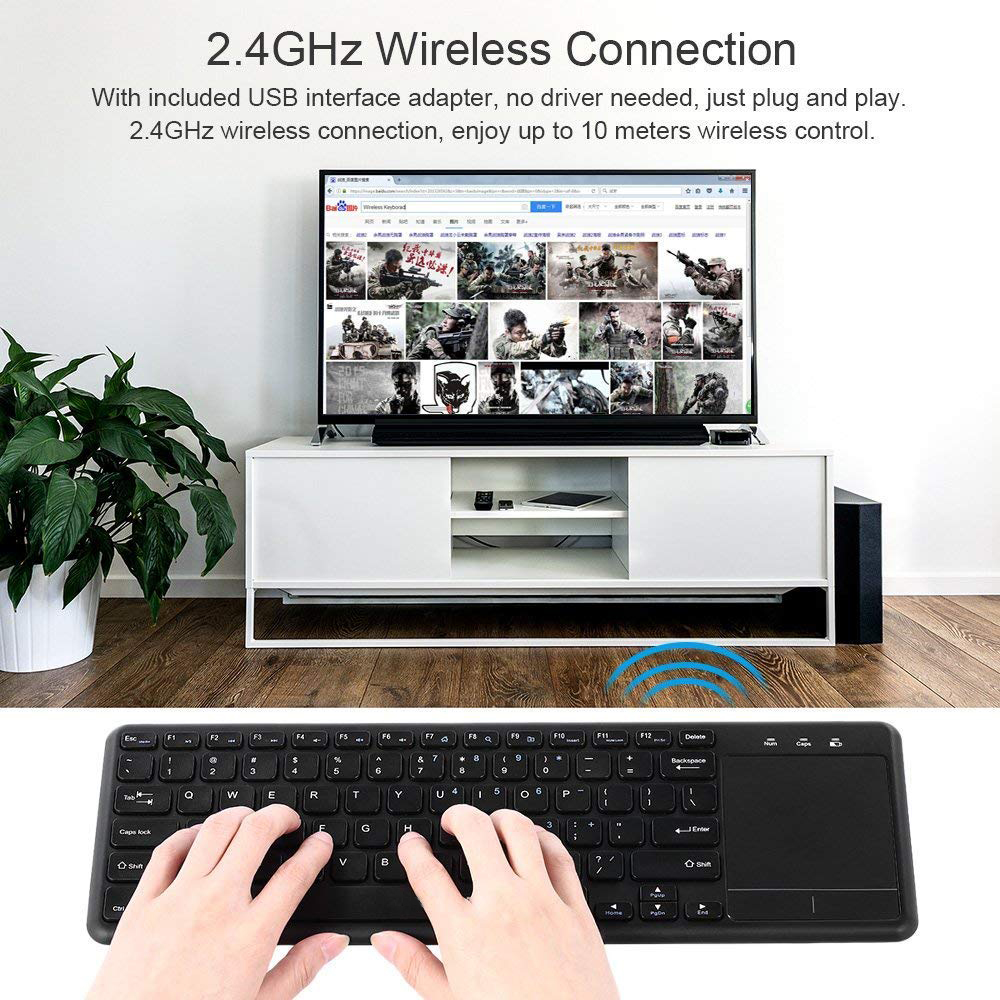 2.4GHz Ultra thin Wireless Tou – Smart Home Keyboard recenzja i cena