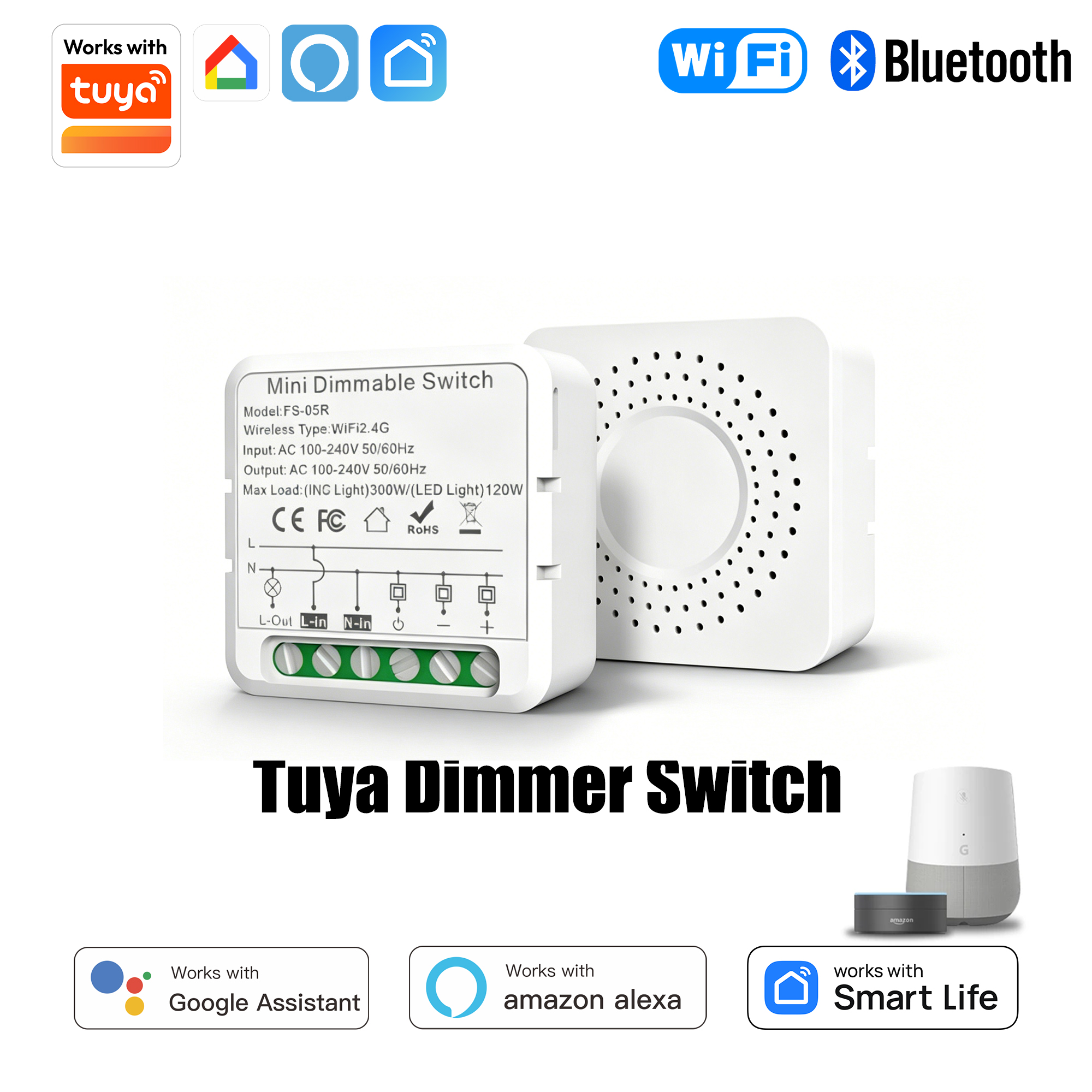 Tuya WiFi Hidden Dimmer Switch – Smart Home Switch recenzja i cena