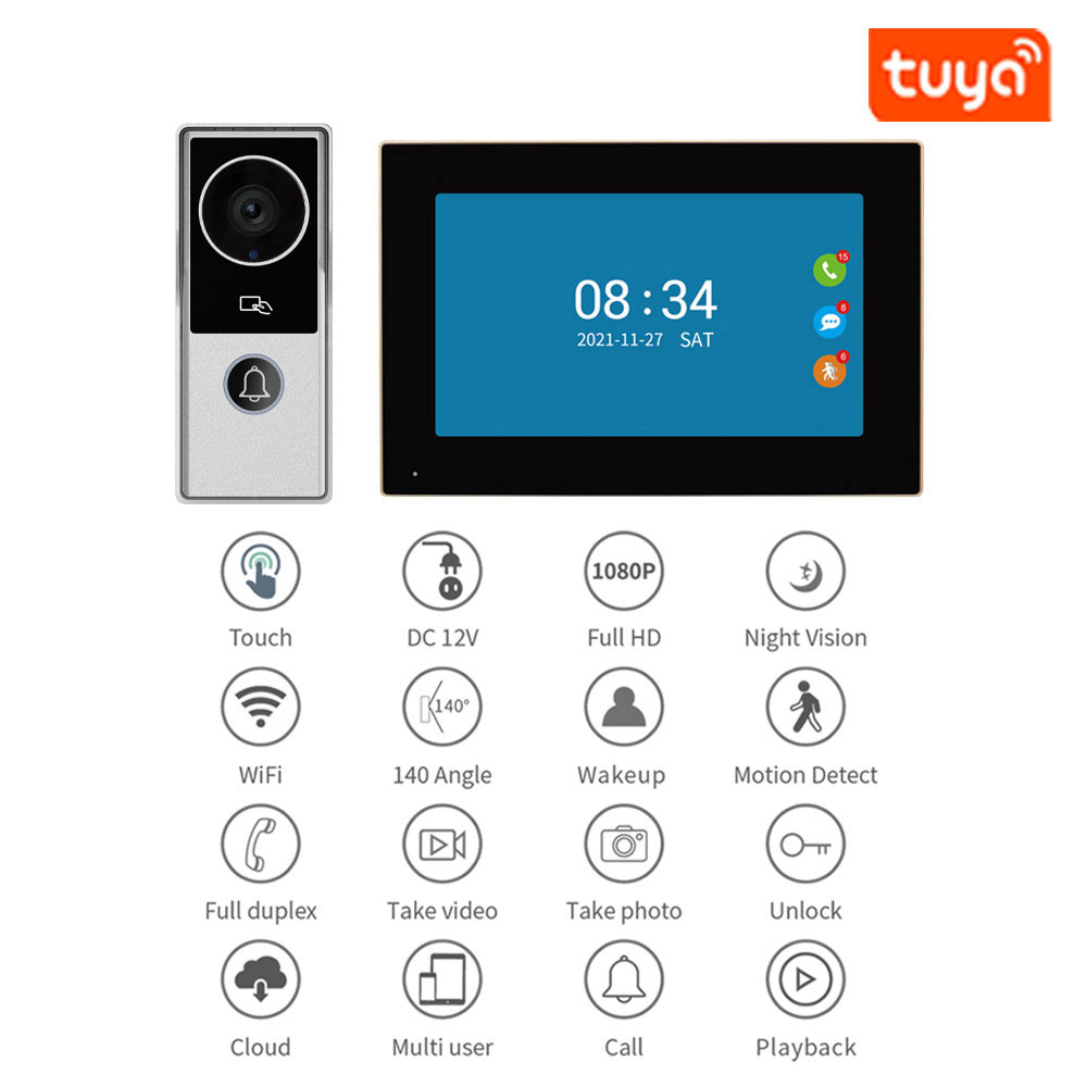 TUYA 1080P 7/10 Inch Touch Scr – Smart Home Video Doorbell App recenzja i cena